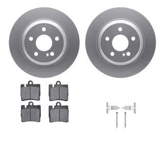 R1 Concepts WDUH1-63137 Carbon Series Brake Rotors W/ 5000 Oep Brake Pads & Hdw